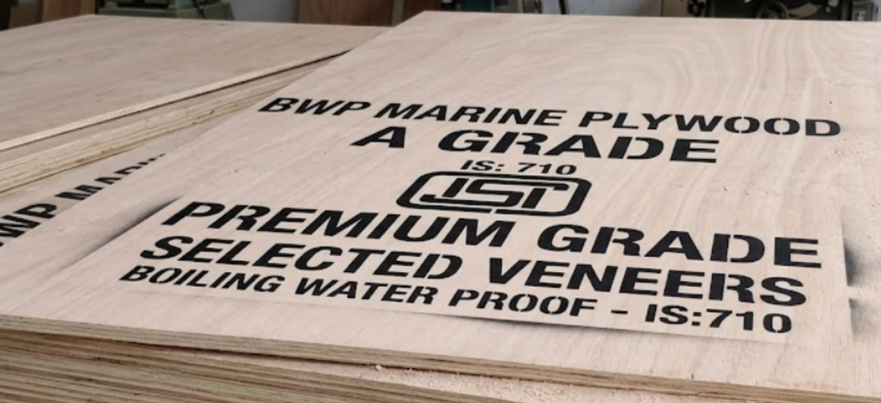 BWP marine plywood boards graded IS 710 used for modular kitchen carcasses and sink modules