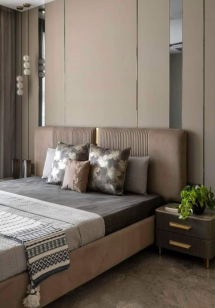 Master bedroom interior design — Gurugram project