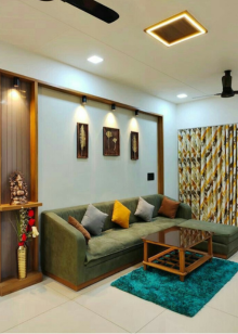 Modern lounge interior — Delhi project